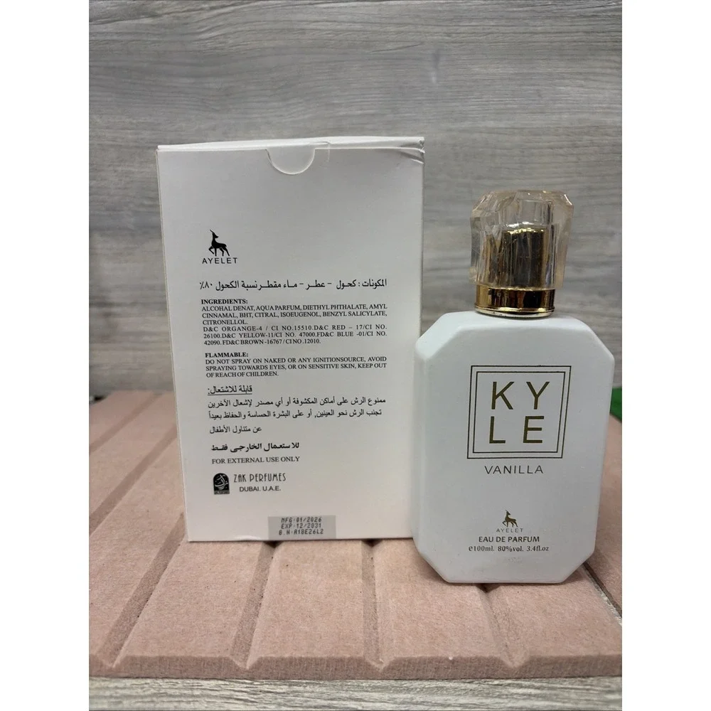 KYLE VANILLA By Ayelet 3.4 Fl oz EDP Spray for Women (E2)